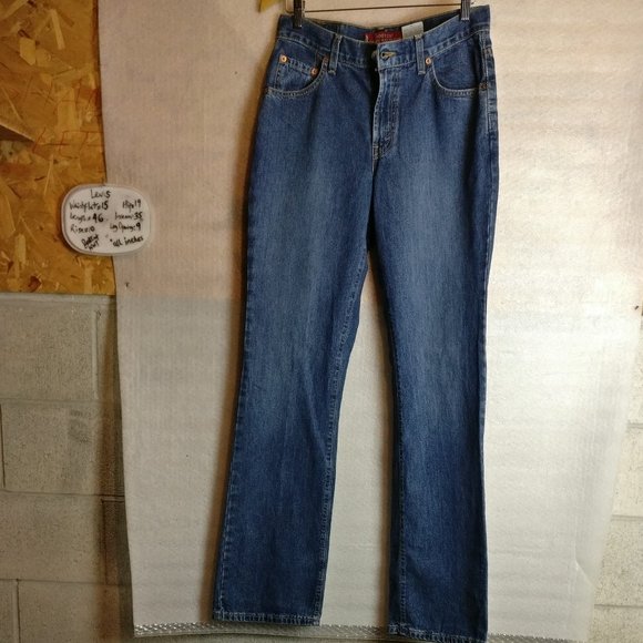 Levis WOMENS 516 BOOTCUT "9 Long" CLASSIC BLUE JEANS, BRAND NEW with Measurement - Picture 2 of 8